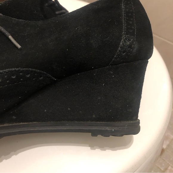 Ellen Tracy Active suede wedge oxfords size 10 - Picture 5 of 9